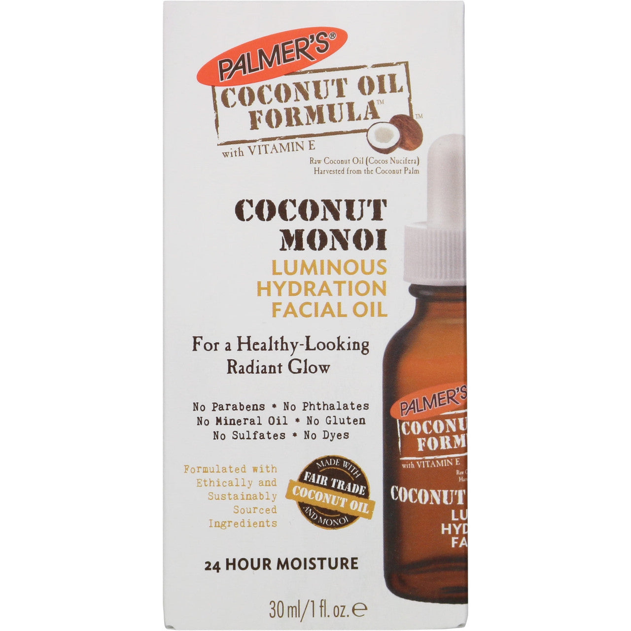Palmers Coconut Oil Formula Coconut Oil Luminous Hydration Facial Oil, 1 Oz